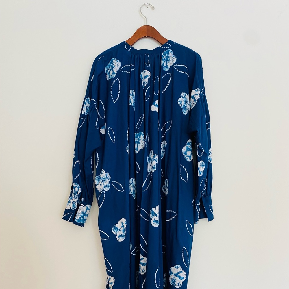 Baum und Pferdgarten tie dyed floral maxi oversized dress O/S
